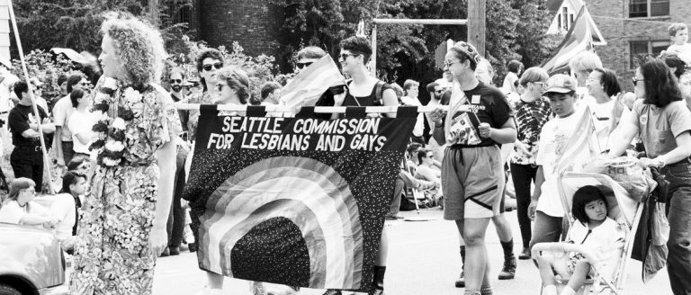 1970s march for equal rights in the Seattle LGBTQ community